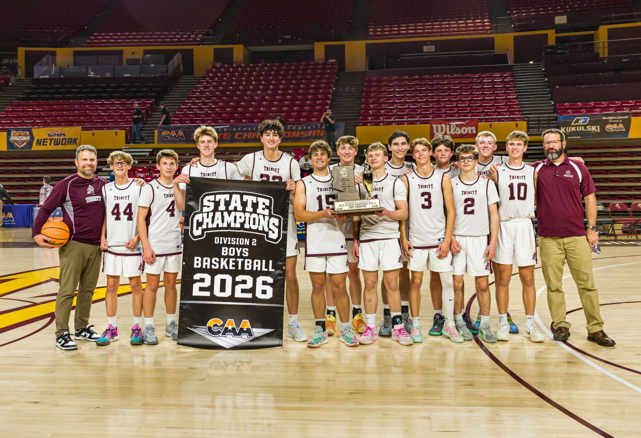 Trinity Christian boys basketball team