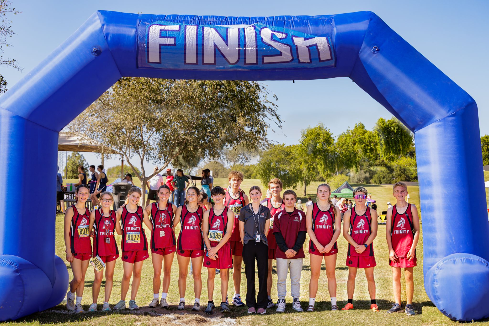 Trinity Christian cross-country team