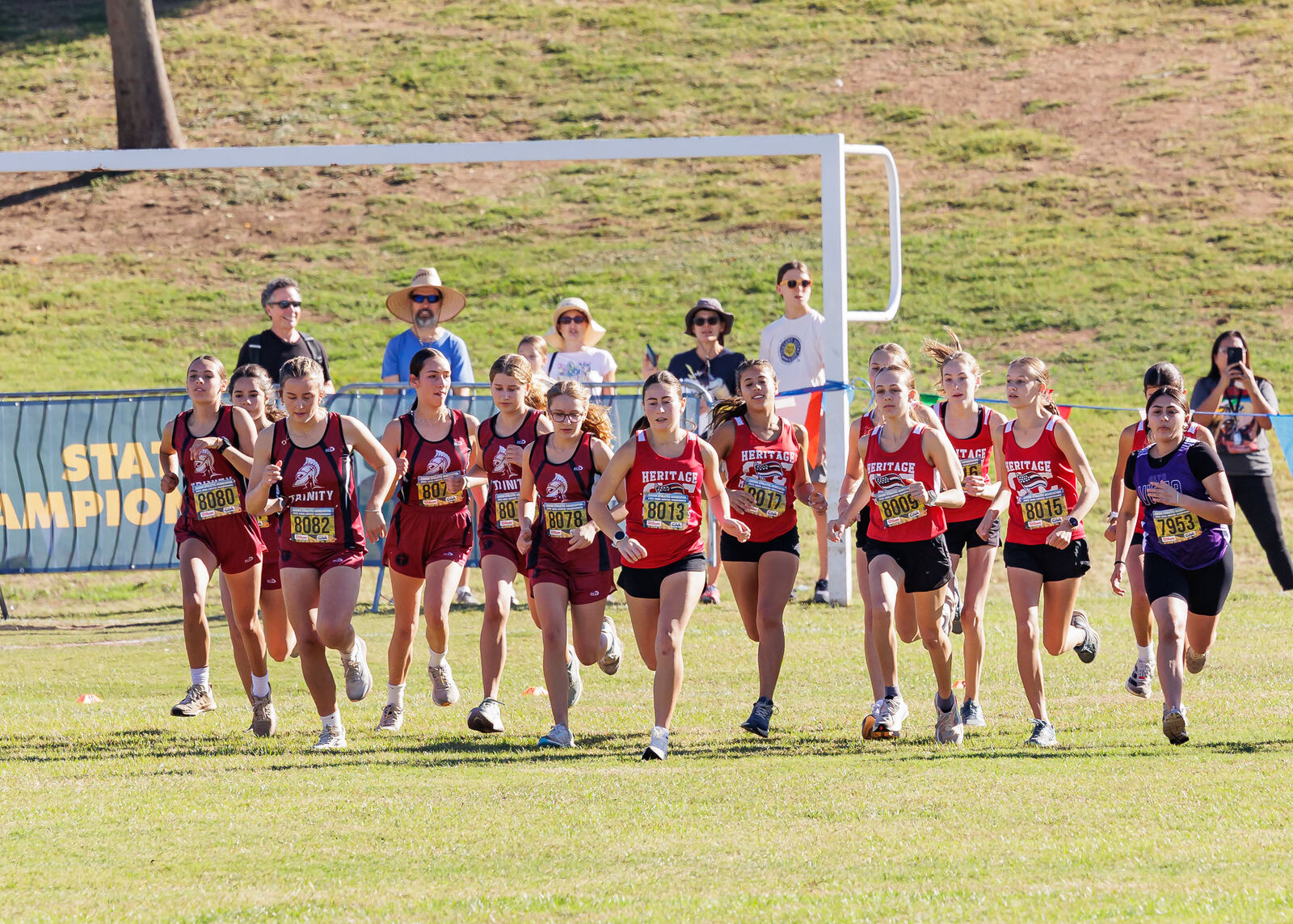 Junior High Cross Country in action