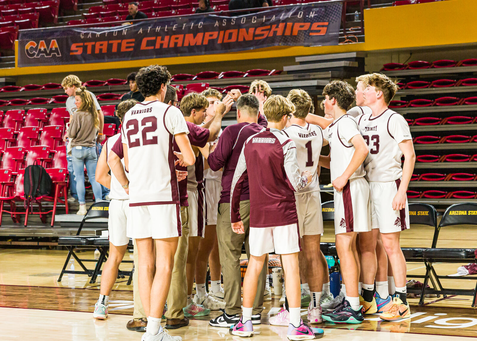 High School Boys Basketball in action