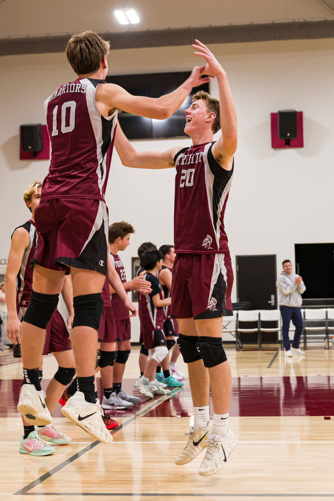 High School Boys Volleyball in action, photo 2